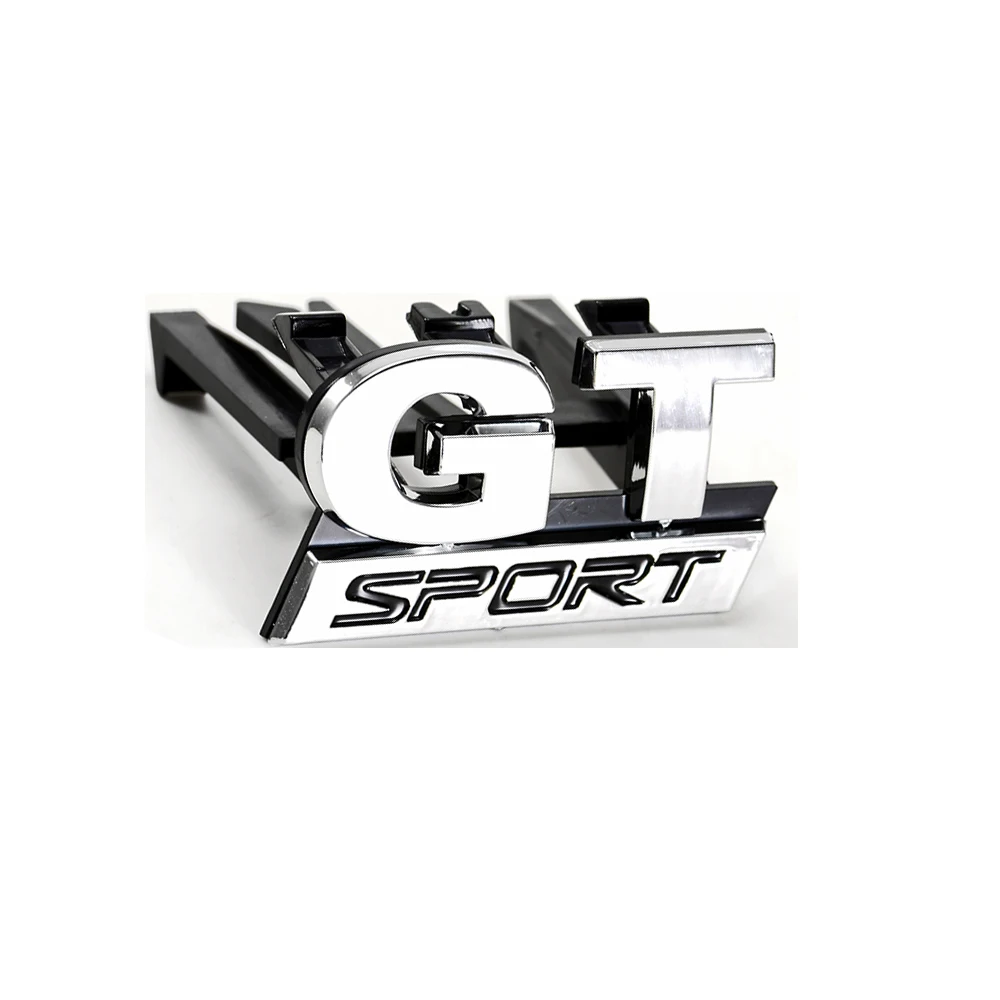 

XCCPJ 3D Metal GT SPORT Logo Front Grille Badge Emblem for VW POLO GOLF 4 PASSAT B5 Touran Bora Car-styling Car Stickers