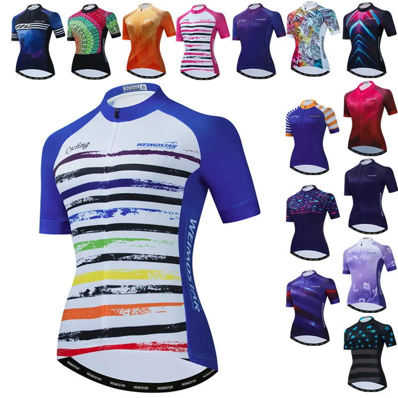 Weimostar Cycling Jersey Women Pro Team Bicycle Clothing Maillot Ciclismo Quick Dry MTB Bike Jersey Tops Racing Cycling Clothes