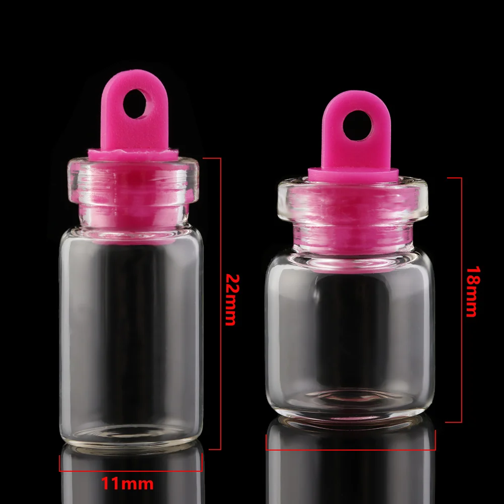 5Pcs Mini Glass Wishing Bottle Cork Stopper Empty Sample Jars DIY Pendants Storage Vial Wedding Home Decoration Supplies