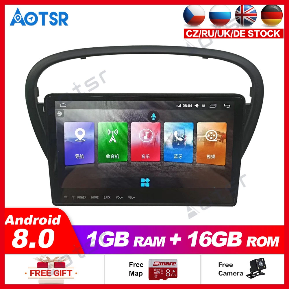 Android8 Car Radio Gps Navigation For Peugeot 607 With Dsp Carplay 4g Navigati Bluetooth Touch Screen Headunit Headunit Stereo Car Multimedia Player Aliexpress