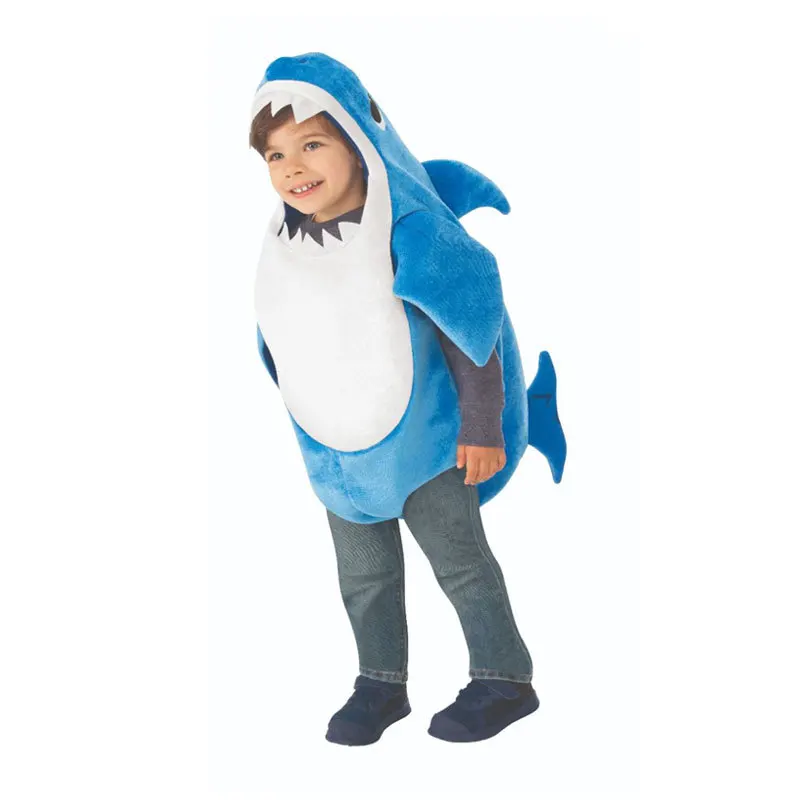 New Arrival Unisex Toddler Family Shark Kids Halloween Carnival Christmas Animal 3 Colors Cosplay Baby Costumes