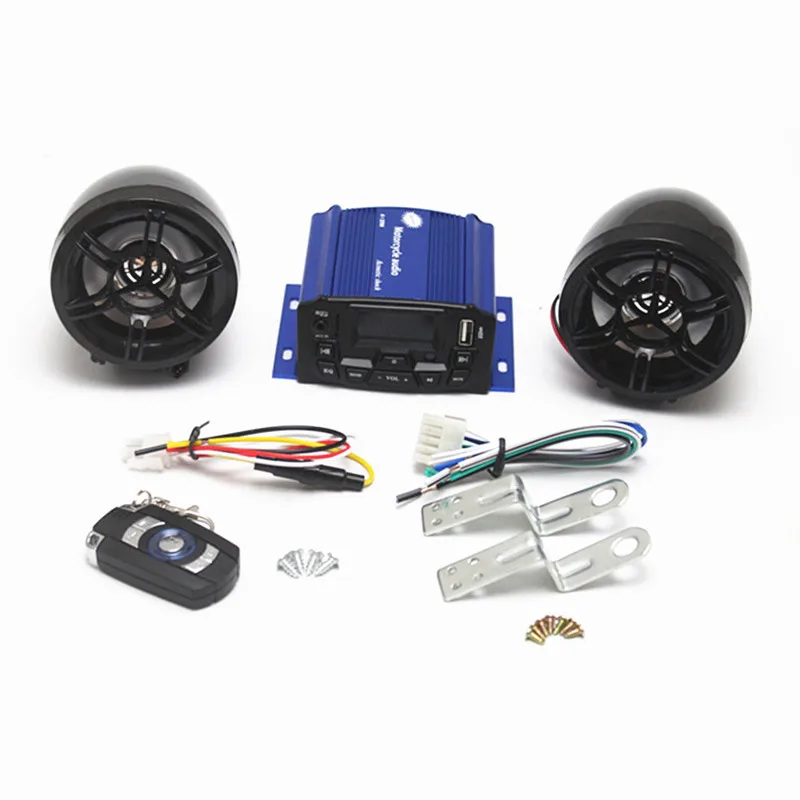 Мотоцикл противоугонные колонки USB аудио система стерео FM MP3 ATV Chopper на заказ для