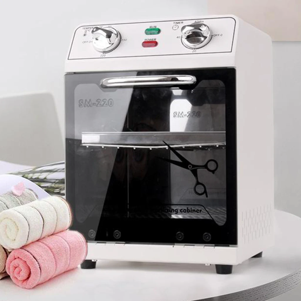 Tabletop 12L Facial Towel Warmer Sterilizer Box Disinfection Heater Cabinet Nail Art Salon Beauty Machine Tools