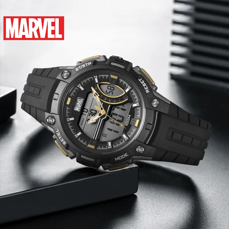 

Disney Marvel Energy Series Watch Waterproof Women's Sports Watch kids watches Complete Calendar 10Bar Digital Dual Display