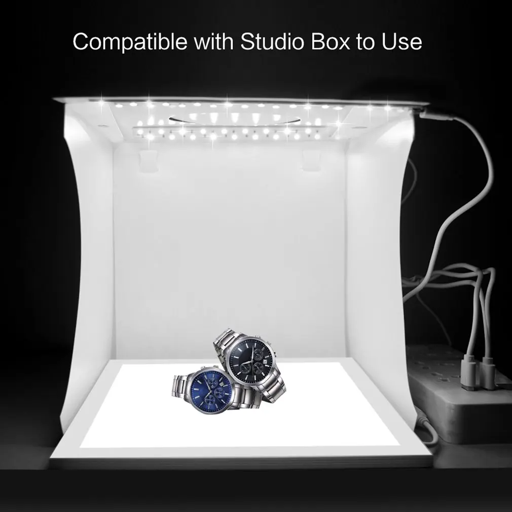 

PULUZ Mini LED Photography Shadowless Bottom Light Panel Pad 2 LED Panels Lightbox Photo Studio Shooting Tent Box