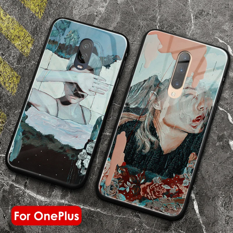 Мягкий силиконовый чехол из ТПУ с абстрактным рисунком гладкий Чехол для OnePlus 6 6T 7