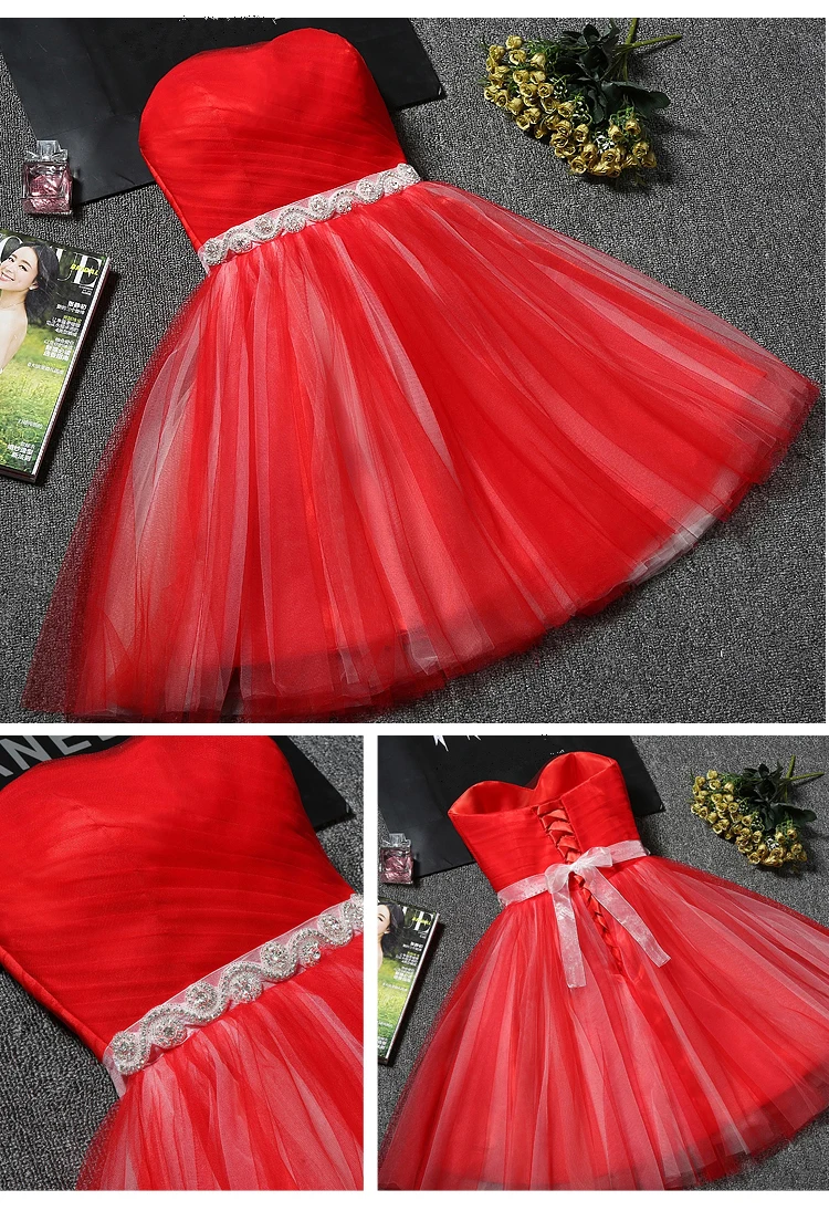 Short sweat lady girl women princess bridesmaid banquet party dress gown bridesmaid dresses