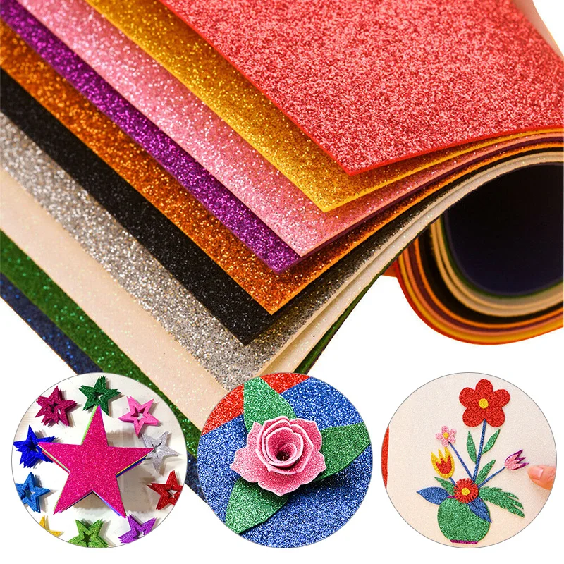 10Pcs 24 Colors Diy Craft Paper Sheets Handmade flowers Sponge Foam Paper  For Background Fold Scrapbook Craft Punch Stamping Up - Price history &  Review, AliExpress Seller - Wedding&Party Supplies