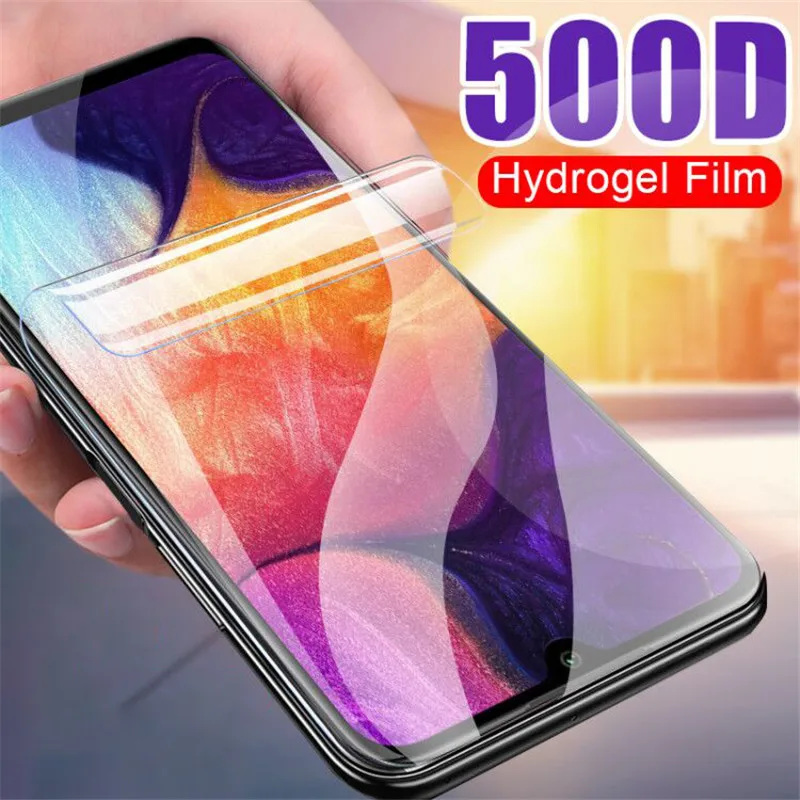 Гидрогелевая пленка 9D для Samsung Galaxy A10 A20 A30 A40 A50 A60 A70 защитная экрана A80 A90 M10 M20 M30 M40