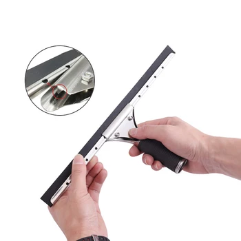 

Shower Glass Wiper Window With Adhesive Holder Window Wiper Squeegee Stainless Steel No Drilling Bathroom Squeegee