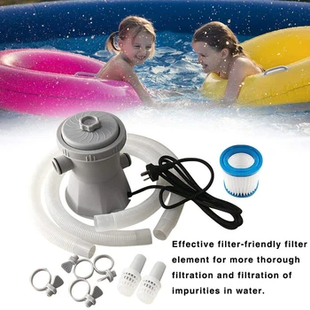 

Electric Pool Filter Pump for Swimming Pools Cleaning Tool Filter Set for Fish ponds Circulation Filter Pump Water Pump