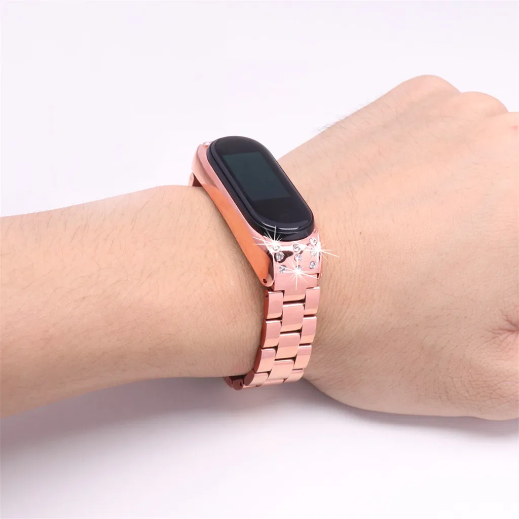 Сменный Браслет с ремешком+ металлическая рамка для Xiaomi Mi Band 4 Bracelet Модный Роскошный тонкий ремешок аксессуары для часов