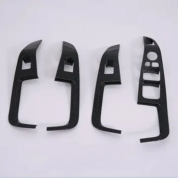 

For BMW X5 2019 2020 Left Hand Drive 4PCS Car Interior Door Window Lift Glass Switch Buttons Cover Molding Car Styling