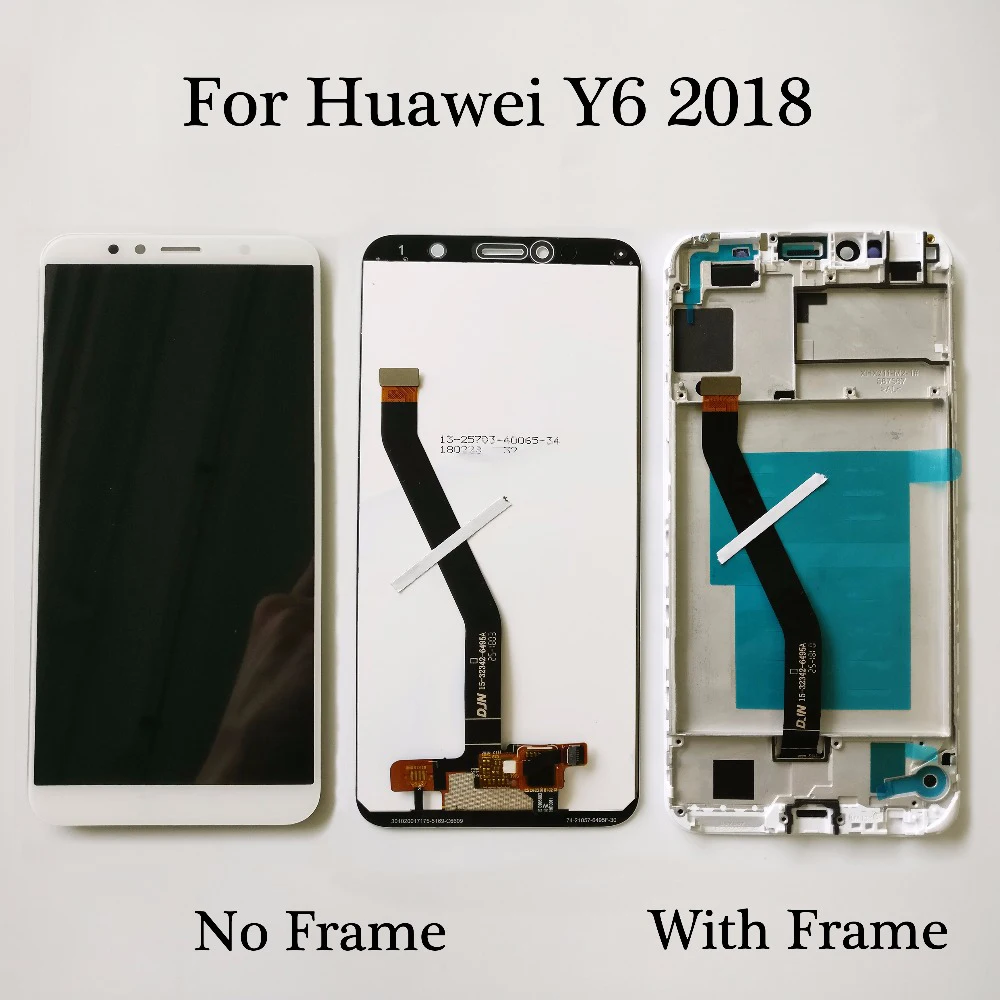 5 7 дюйма для Huawei Y6 2018 ЖК дисплей с дигитайзером сенсорного экрана в сборе рамкой