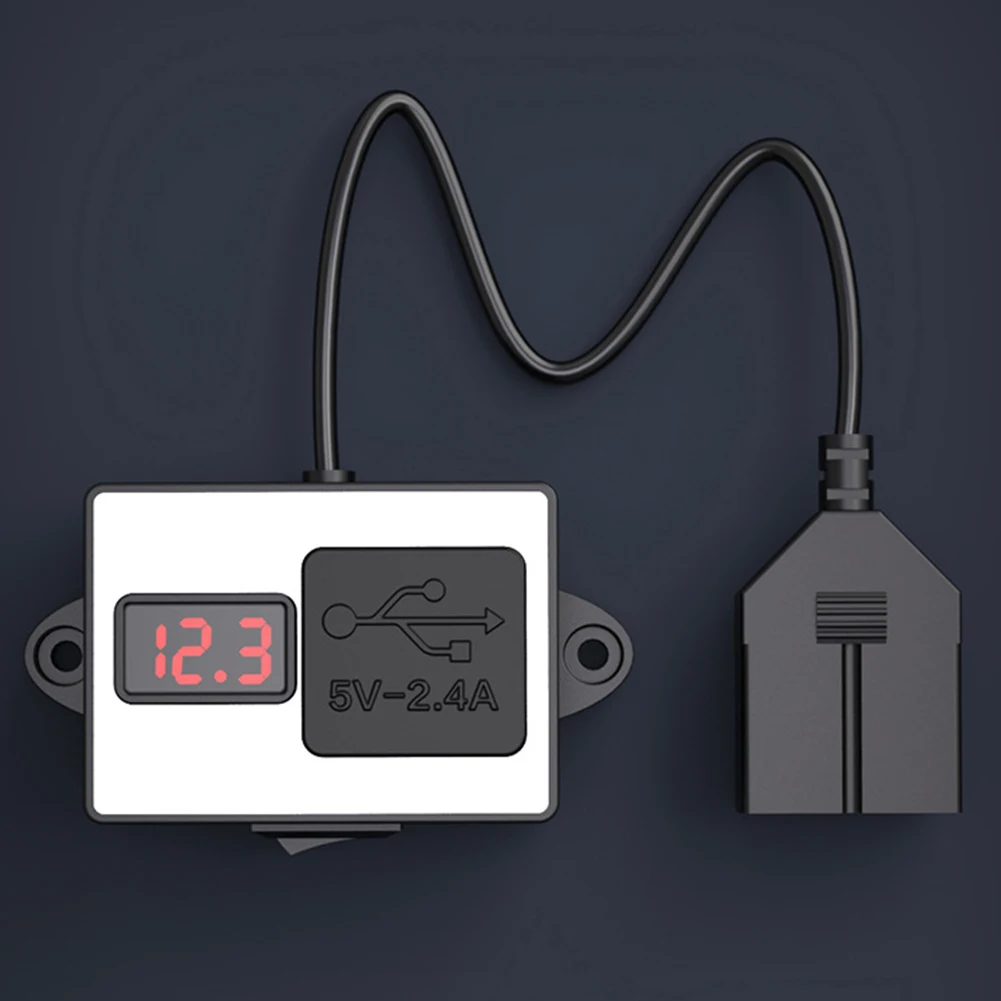Вольтметр двойной USB водонепроницаемый штекер Универсальное зарядное устройство многофункциональный мобильный телефон цифровой дисплей ABS электрические транспортные средства портативный