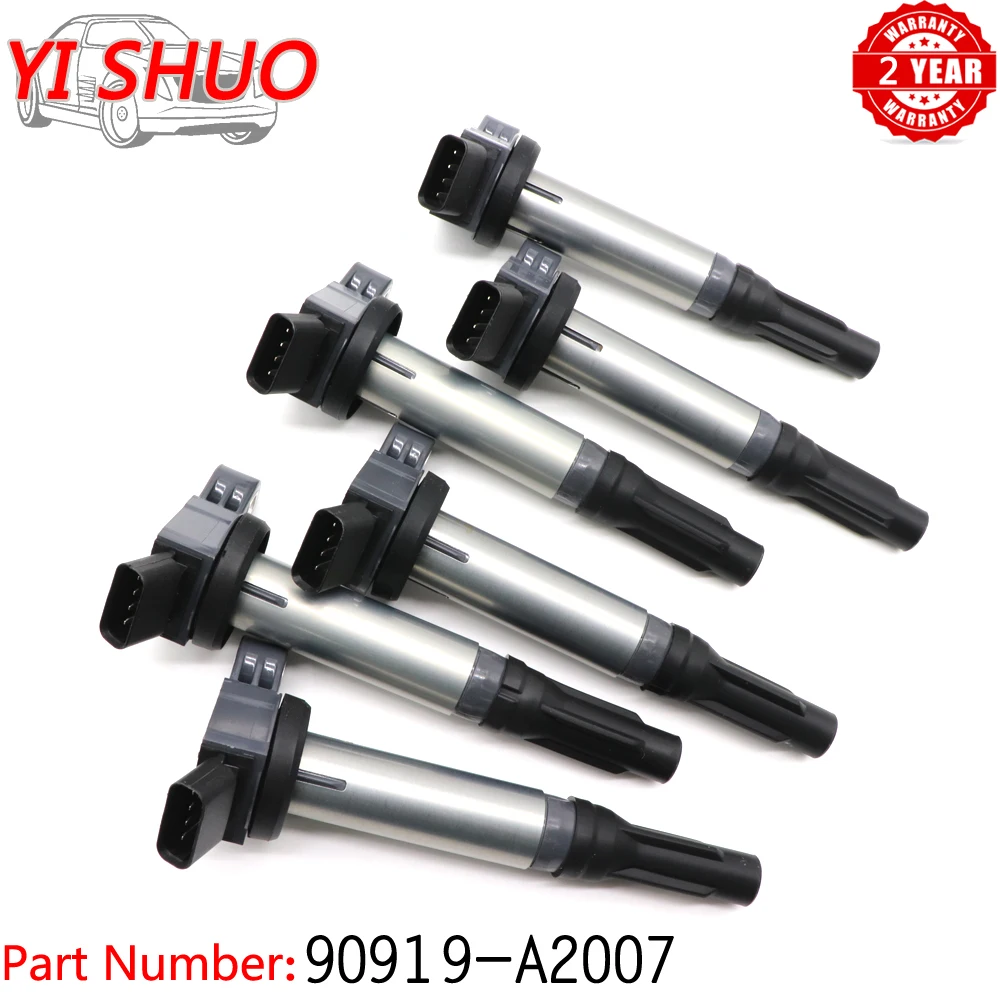 Катушка зажигания для автомобиля 6 шт./лот 90919-A2007 TOYOTA LAND CRUISER RAV4 SEQUOIA TUNDRA VENZA 2006-2019 |