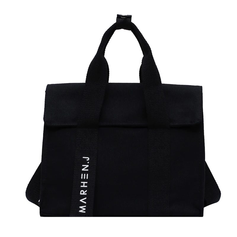 Женская Холщовая Сумка ToteBag хозяйственная сумка женская сумка на плечо девушка мессенджер, школьная сумка книги дорожная пляжная сумка - Цвет: Черный