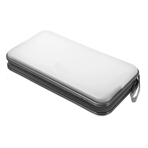 KINCO 80 диск Carry Box держатель посылка сумка для хранения автомобиля чехол альбом DVD Органайзер компакт-дисков защитный чехол домашняя карта полоса - Цвет: Белый