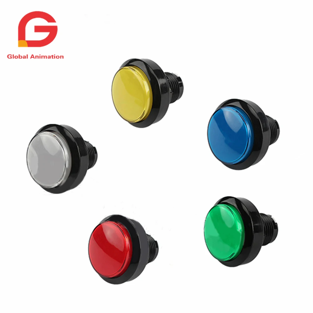 New-45mm-Flat-Shaped-Parts-5-12V-Large-LED-light-Illuminated-Push ...