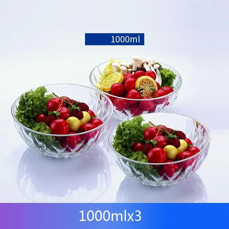 Version J Контейнер для салата Tazones Baby Saladeira Кокосовая тарелка обеденный набор фруктов лапша столовые приборы посуда столовая посуда Frutero стеклянная чаша - Цвет: Version J