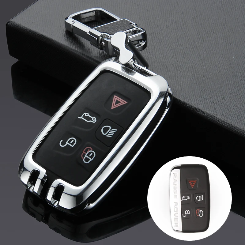 A Silver 02 Автомобильный чехол для ключей, брелок для Land Rover Range Rover Sport Vogue Evoque freelander 2 Jaguar XE XJ XJL XF, автомобильный Стильный чехол для ключей - Название цвета: A Silver 02