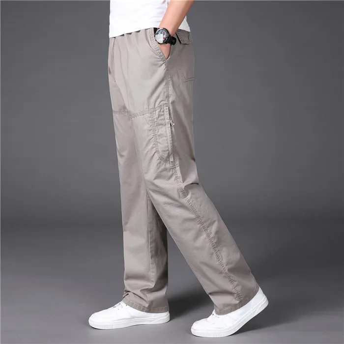 Брюки карго мужские повседневные свободные тактические штаны в стиле милитари