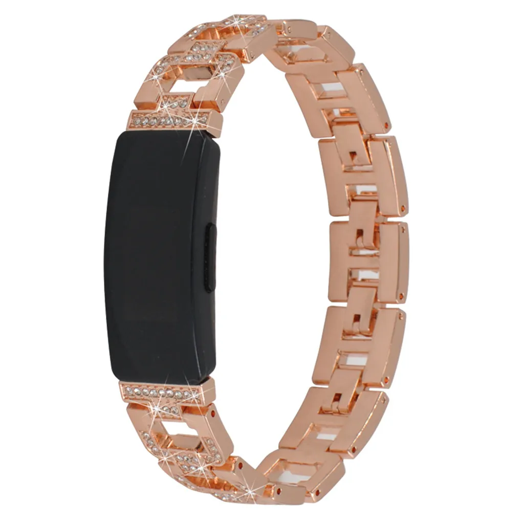 Fashion Replacement Watch Band For Fitbit Inspire/HR Strap Suitable Replacing Alloy Diamond Crystal | Электроника