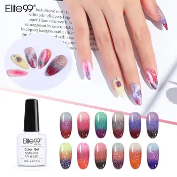 

Elite99 Laser Temperature Color Change Gel Nail Polish Soak Off UV LED Nail Varnish Hybrid Nail Art Manicure 10ml Gel Polish