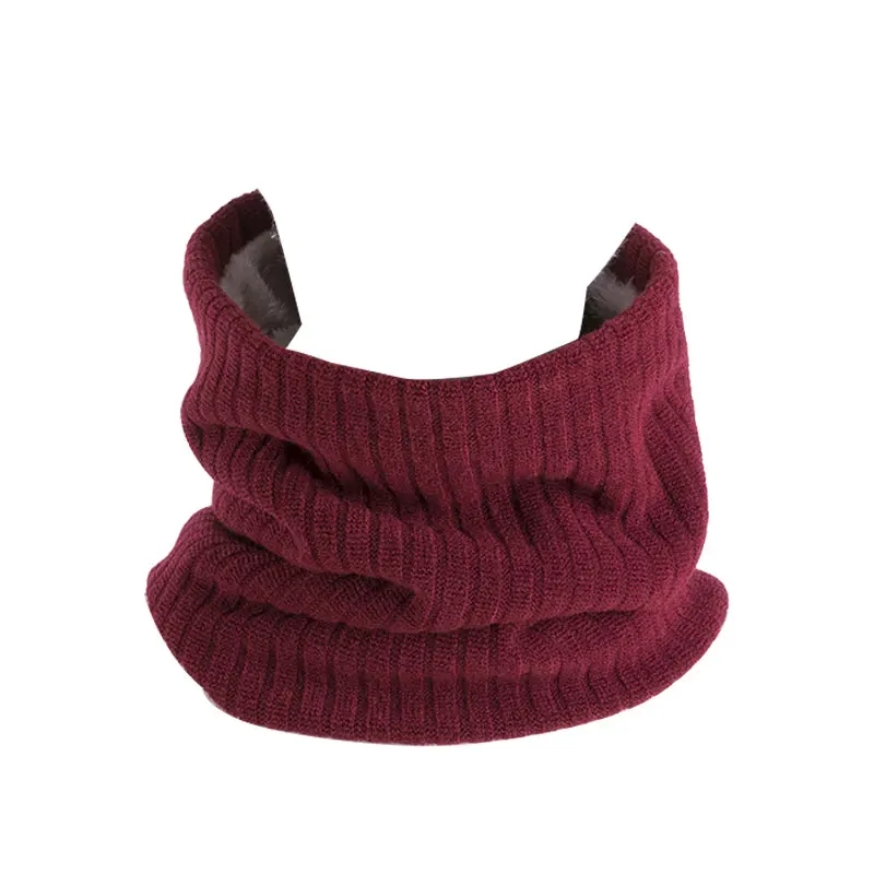 1pcs Fashion Unisex Winter Autumn Spring Casual Thermal Polyester Scarfs Snood Neck Warmer Solid Color Wild Scarves - Цвет: Белый