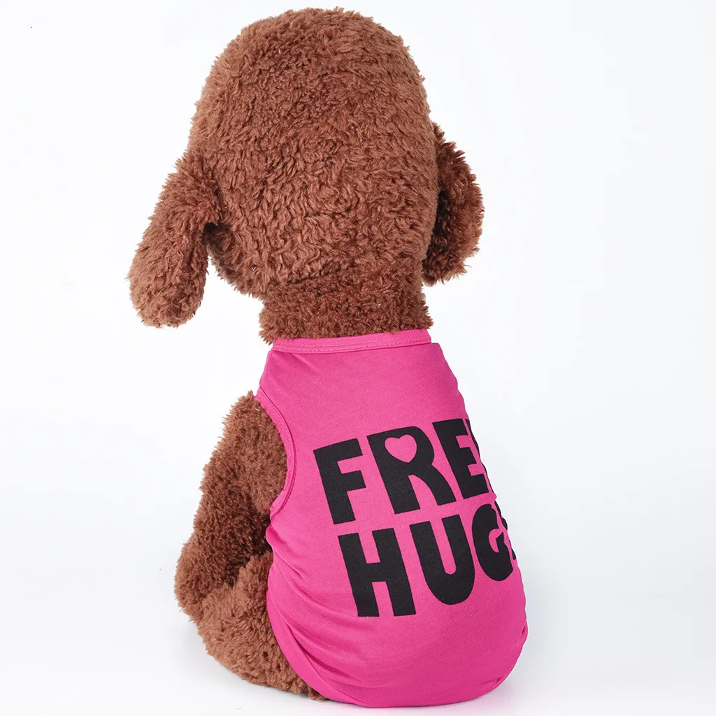 Одежда для домашних собак, жилетка для домашних питомцев, собачья Одежда для кошек, костюм для щенков, Летний дышащий Удобный костюм с текстовым рисунком