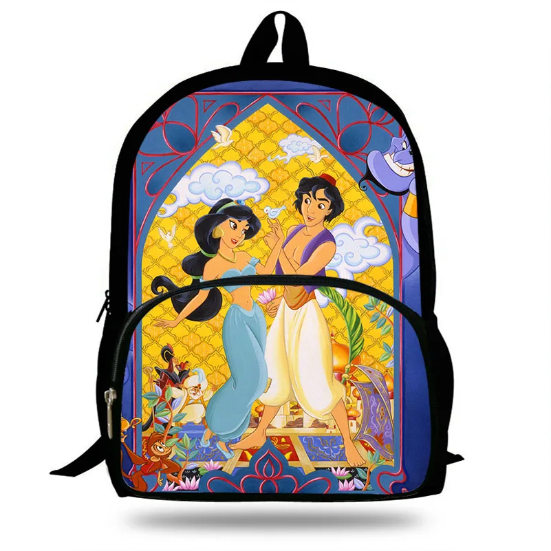 Mochila de 16 pulgadas de dibujos animados Aladino jasmine Meara Princess  para niñas adolescentes ackpack para Niños Estudiantes|Mochilas escolares|  - AliExpress