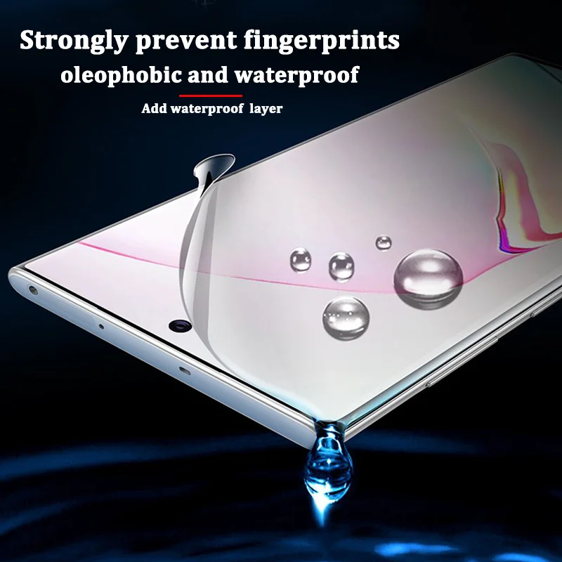 40D Гидрогелевая пленка для samsung Galaxy Note 10 S8 S9 S10 Plus Note 8 9 Защита экрана для samsung S8 S9 S7 Edge пленка не стекло