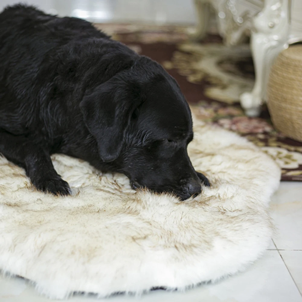 Новая Tyteps ортопедическая кровать для собак из искусственного меха, белый коврик для собак, для больших, средних и маленьких щенков
