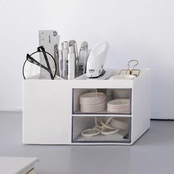 

2020 Creative Multifunctional Desktop Organizer Holder Case Makeup Storage Box School Office Stationery