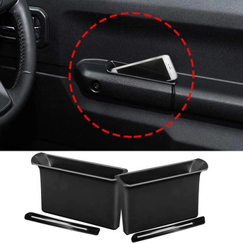 

Front Row Door Side Storage Box Handle Pocket Armrest Phone Container for Suzuki Jimny 2019 2020 Accessories