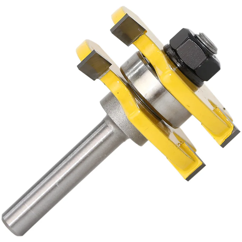 giunti dita Colla fresa for legno Lavorazione del legno Tenon Cone Tenon Milling TENONATRICE Fresatura taglierina bit Shank Bit Router 8 millimetri Shank pannello alzato a V Bits comuni