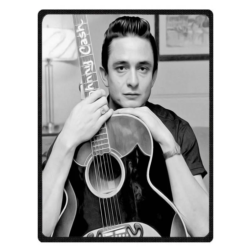 Johnny Cash Throw Blanket Coral Fleece Blanket Autumn Discount Blankets