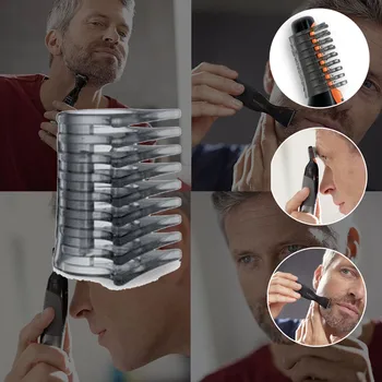 

For Nose Hair Trim-mer 5100 Replacement Parts For Ears Eyebrows Neck Sideburns Skin-friendly water-resistant For Philips NT1140