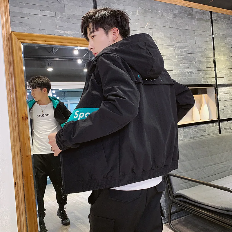 

2020 Tooling Jacket Men's Popular Brand Spring And Autumn New Style Korean-style Youth Students Casual Hooded Coat MEN'S Wear Cl