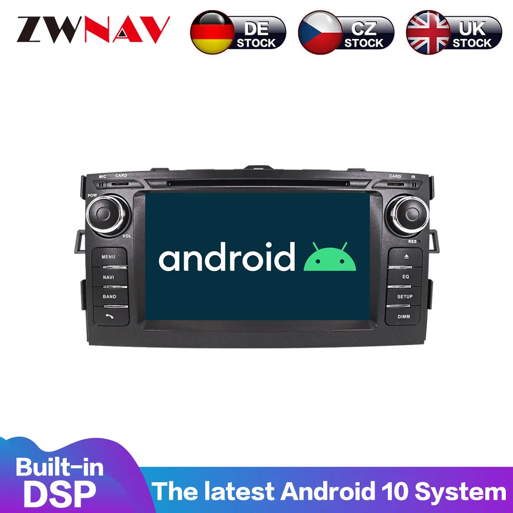 

Android 10 PX6 4+64G With DSP Carplay IPS Screen For Toyota Auris 2006-2012 BIG SCREEN Automatic AC Radio Stereo GPS Navi Mul