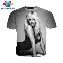 Забавная футболка с 3d принтом аниме для мужчин и женщин, модная футболка britney spares рок, Детская футболка хараюку, Забавные футболки homme, футболка A251