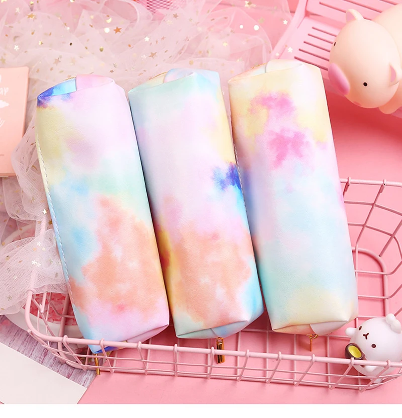 Colorful Pencil Case Cute Estojo Escolar Trousse Scolaire Large Capacity Estuche Lapices Piornik Szkolny Durable Pencil Cases