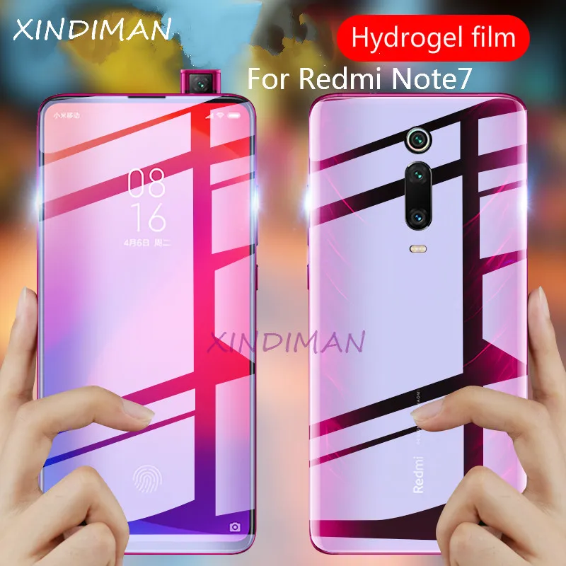 

XINDIMAN 25D Full hydrogel-Film for xiaomi redmiK20 K20pro screen protector for xiaomi redmi Note7 note7pro Front back soft film