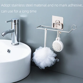 

Metal Iron Towel Rack Storage Holder Wall Mounted Kitchen Roll Paper Organizer Tissue Hanger Towel Bar Bathroom Kitchen Hardware