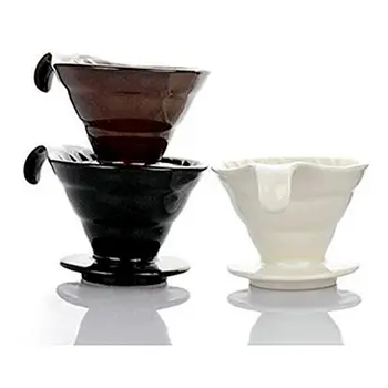 

New V60 Ceramic Coffee Dripper Reusable Coffee Filters Coffee Brewing Filter Cup Coffee Maker Percolator with Paper Filters