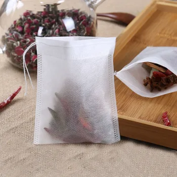 Tea Bag  6 X 8 5 X 7CM 500pcs Empty Scented TeaBag With String Heal Seal Filter Disposable Tea Bags for Herb Green Tea 1