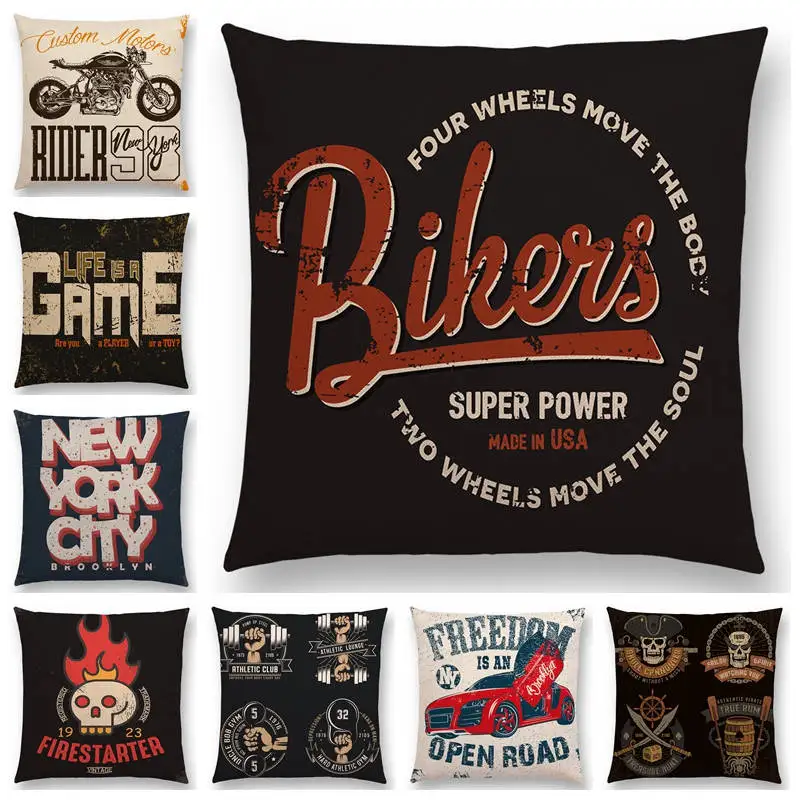 

Interesting Anime Game Movie Movement Leisure Punk Fun Rock Free Motorcycle Rocket Cushion Cover Gorgeous Pillow Case
