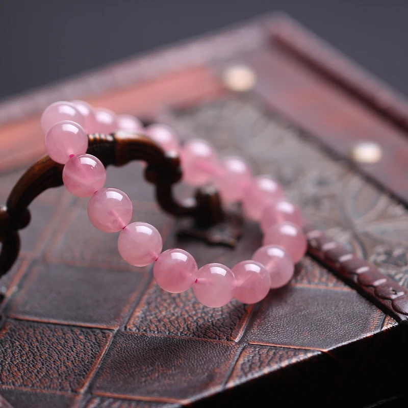 

Rose Pink Quartz Crystals Stone Beads 8.5MM Fashion Jewelry Accessories Free Shipping