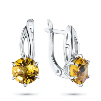 

Silver earrings with citrine e0636sg04200312