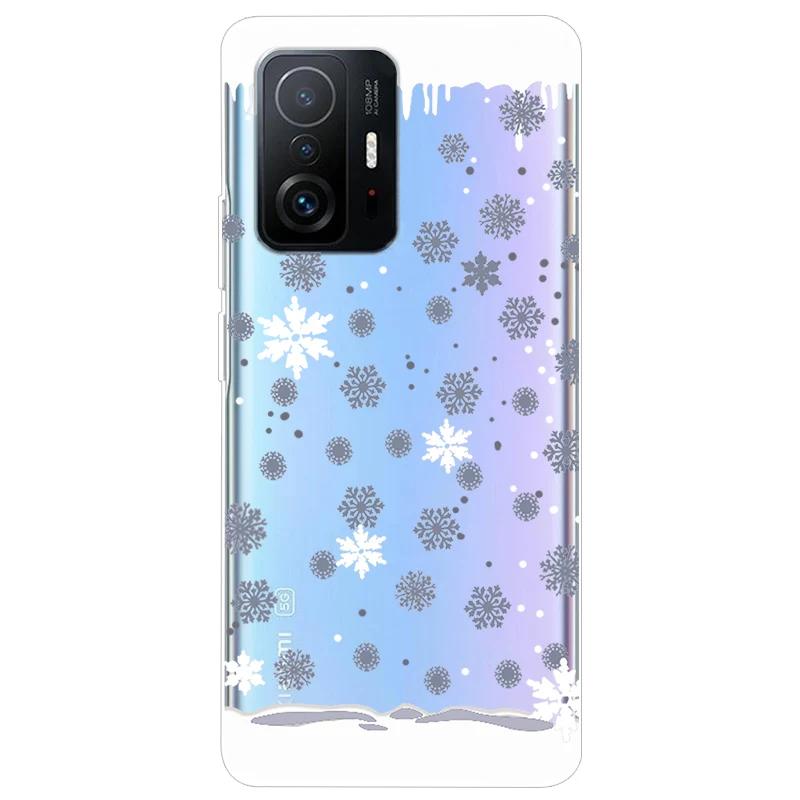 Soft TPU Silicone Clear Cartoon Case for Xiaomi 11T Pro - Transparent Protective Phone Cover